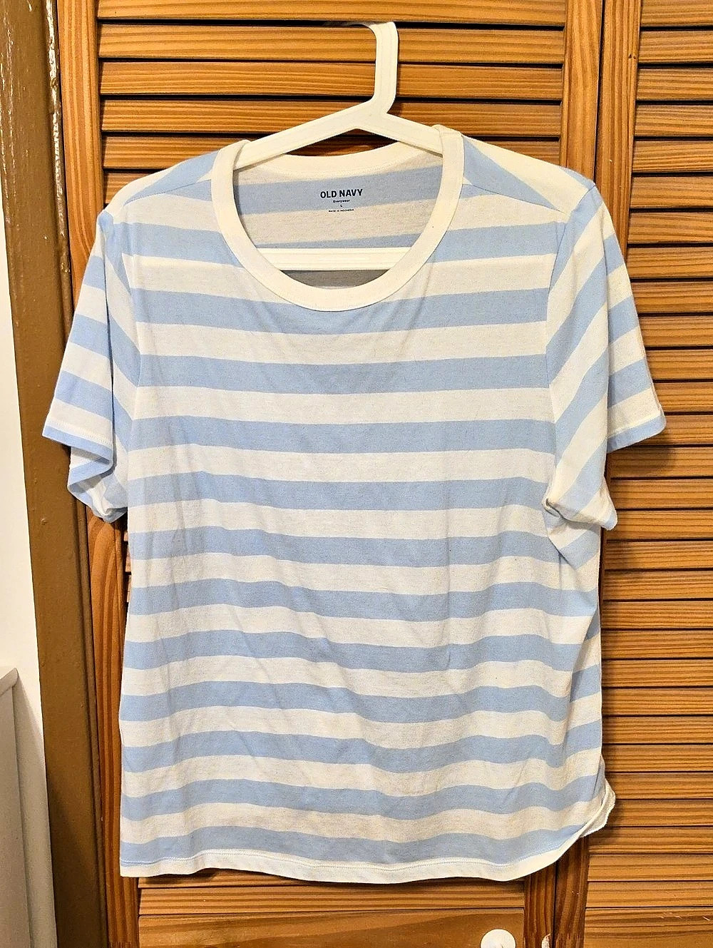 Old Navy Everywear Striped Tee in Blue & White